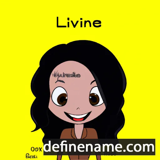 cartoon of the name Liviane