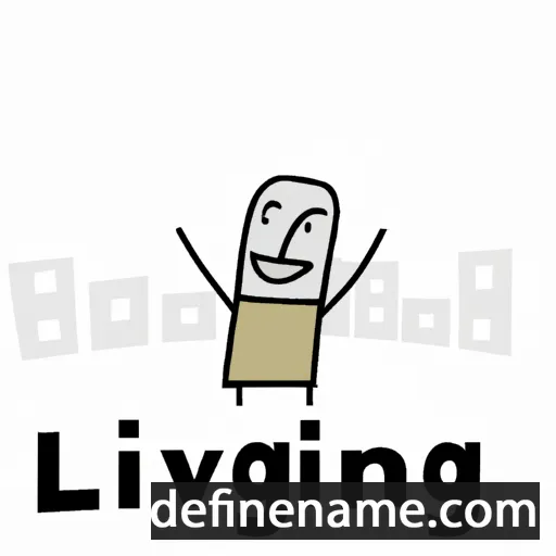 cartoon of the name Living