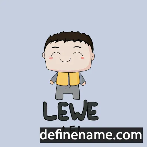 cartoon of the name Liwei