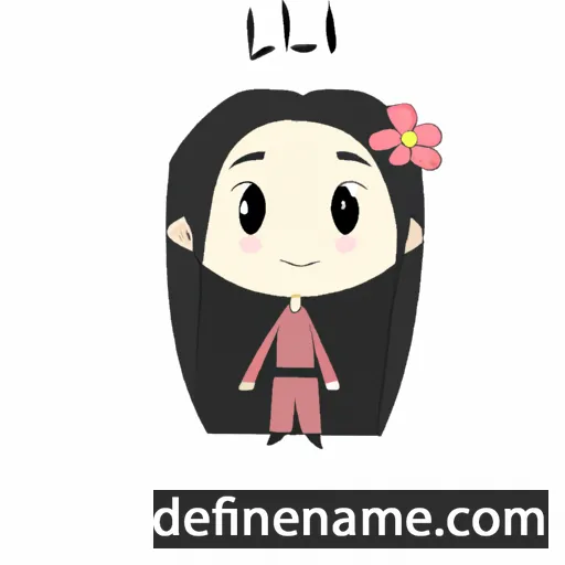 cartoon of the name Lixia