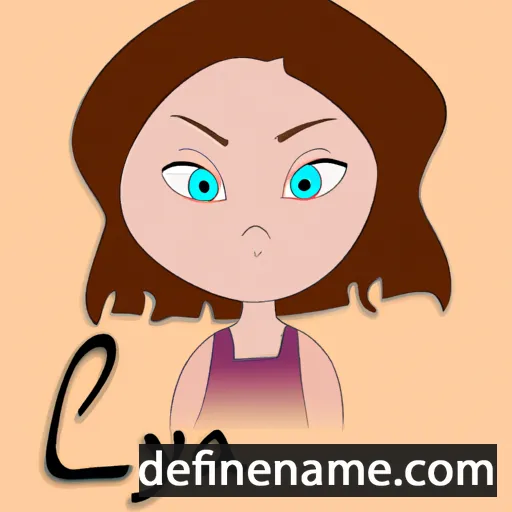 cartoon of the name Liya