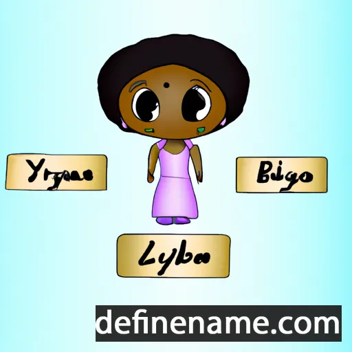 cartoon of the name Liyabona