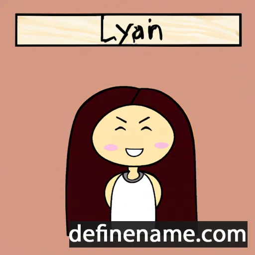 cartoon of the name Liyan