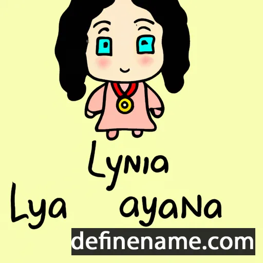 cartoon of the name Liyanna