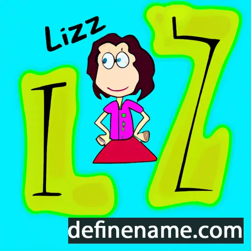 cartoon of the name Liz