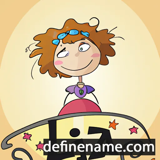 cartoon of the name Liza