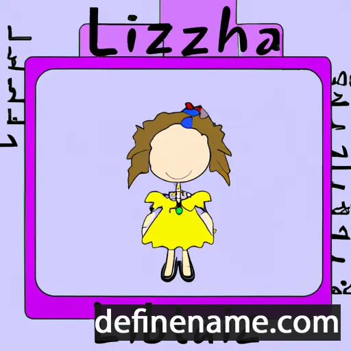 cartoon of the name Lizabeth