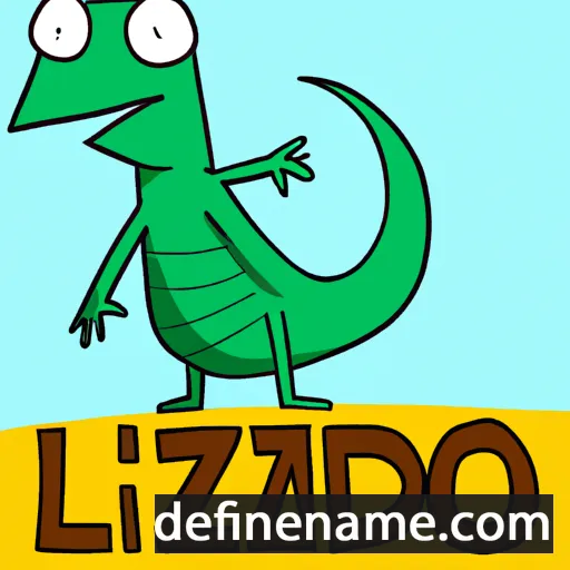 cartoon of the name Lizardo