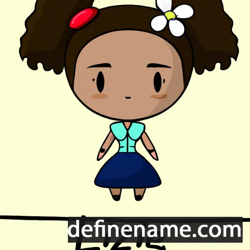 cartoon of the name Lizéa