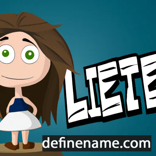 cartoon of the name Lizete