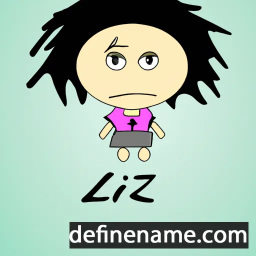 cartoon of the name Lizi