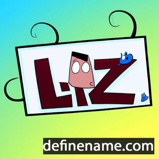 cartoon of the name Lizk