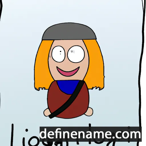 cartoon of the name Ljósbjörg