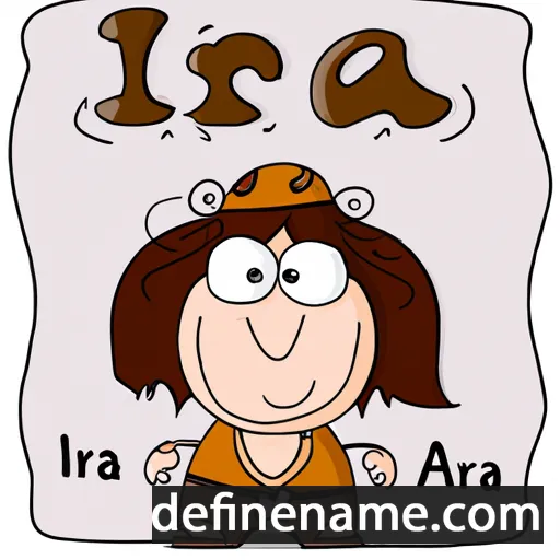 cartoon of the name 'Ira'