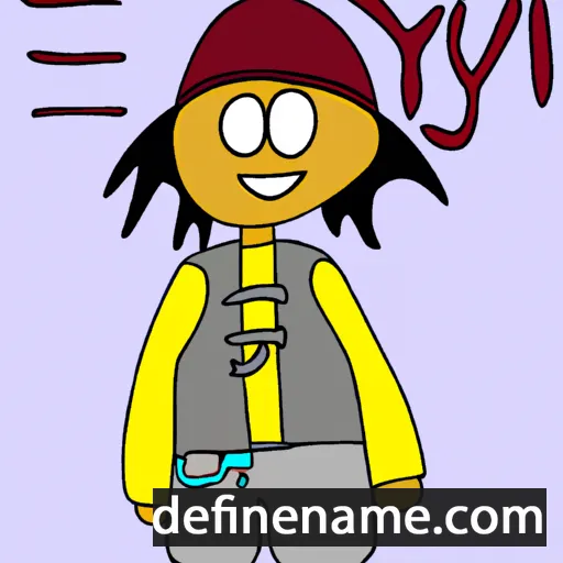 cartoon of the name 'Iyyov