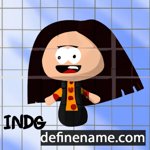 cartoon of the name Íngrid