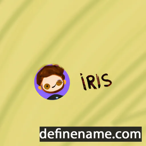 cartoon of the name Íris