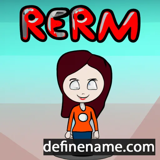 cartoon of the name İrem