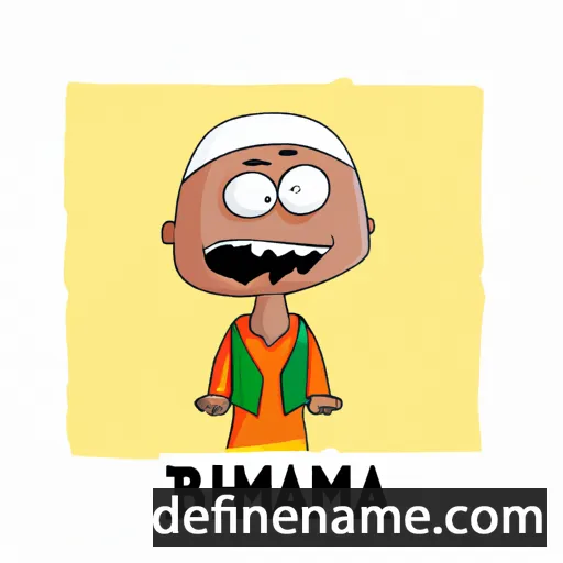 cartoon of the name Ibrahima