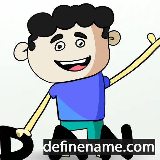 cartoon of the name Idan