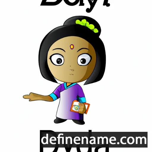 cartoon of the name Idoya