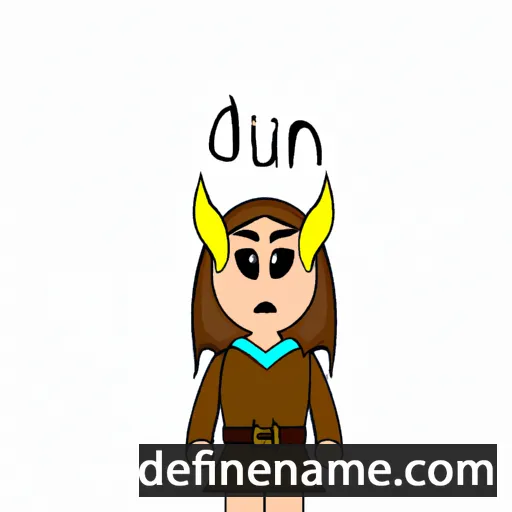 cartoon of the name Idunn