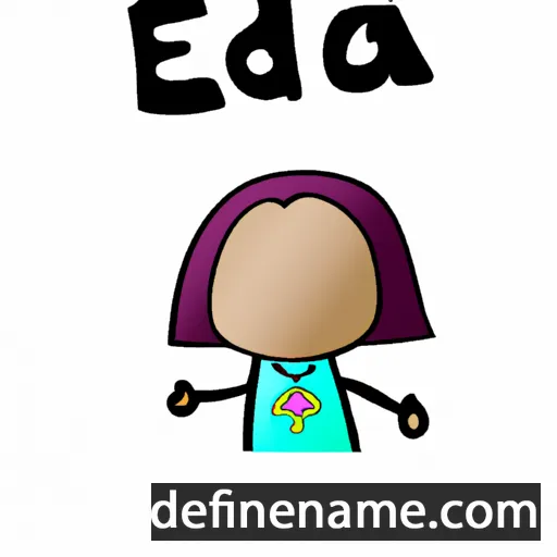 cartoon of the name Iedida