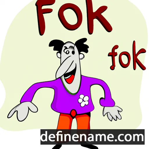 cartoon of the name Ifiok