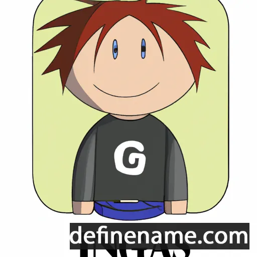 cartoon of the name Ignas