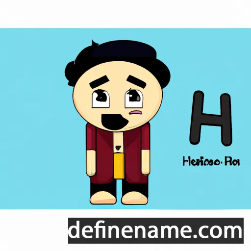 cartoon of the name Ihsan