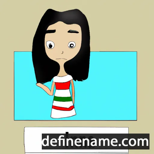 cartoon of the name Iina