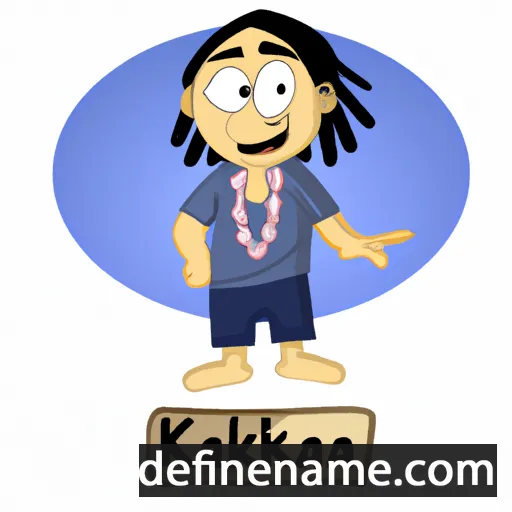 cartoon of the name Ikaika