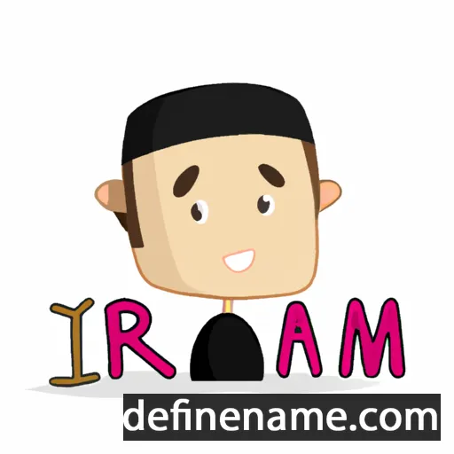 cartoon of the name Ikraam