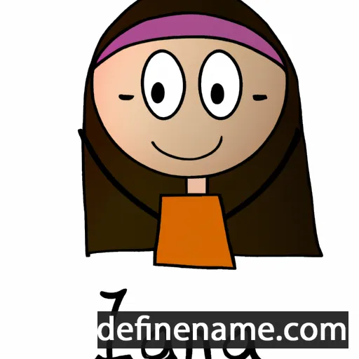 cartoon of the name Ilana