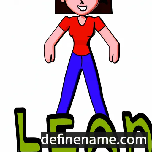 cartoon of the name Ilean