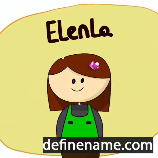 cartoon of the name Ilenia