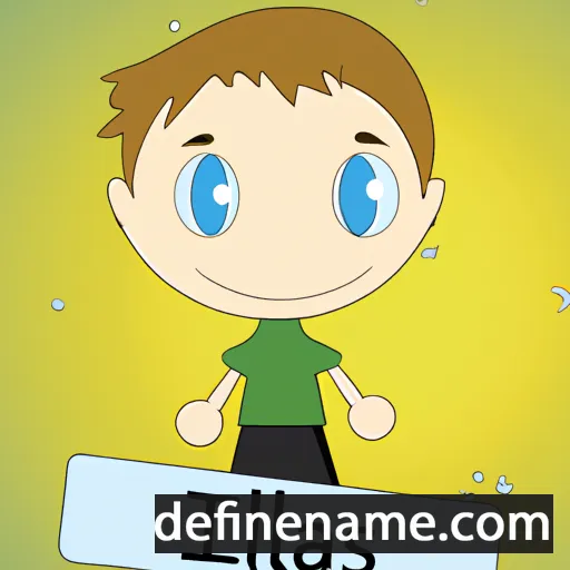 cartoon of the name Ilias