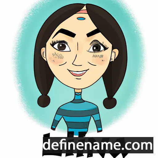 cartoon of the name Ilina