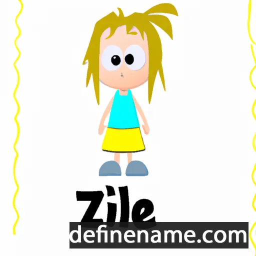 cartoon of the name Ilze