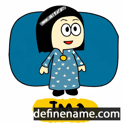 cartoon of the name Ima