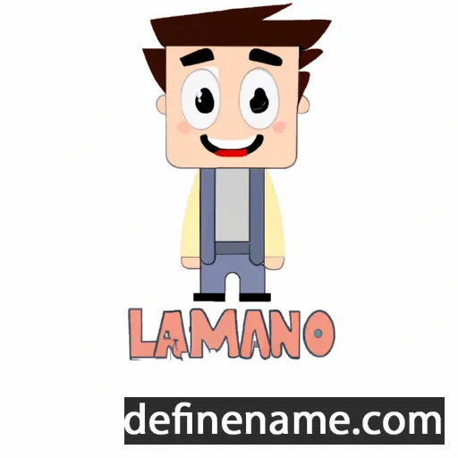 cartoon of the name Imanol