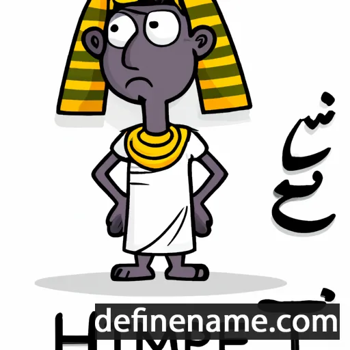 cartoon of the name Imhotep