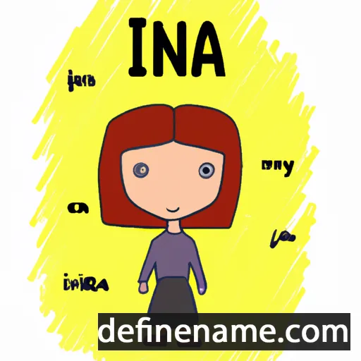 cartoon of the name Ina