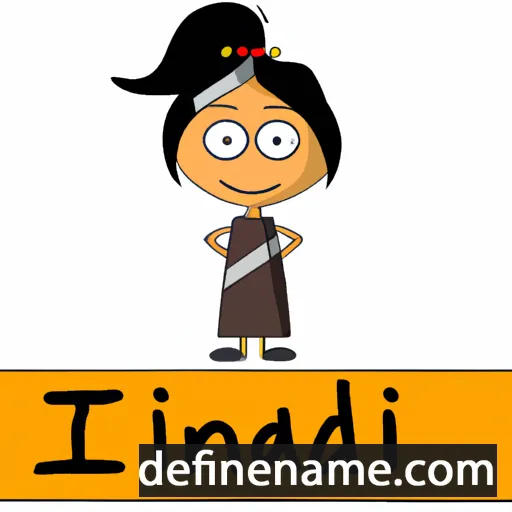 cartoon of the name Indrani