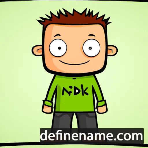 cartoon of the name Indrek