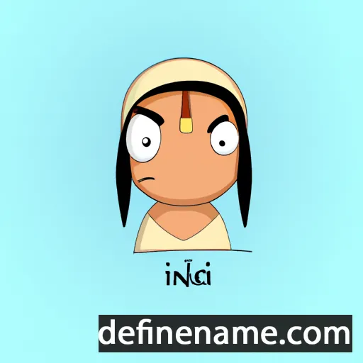 cartoon of the name Indu