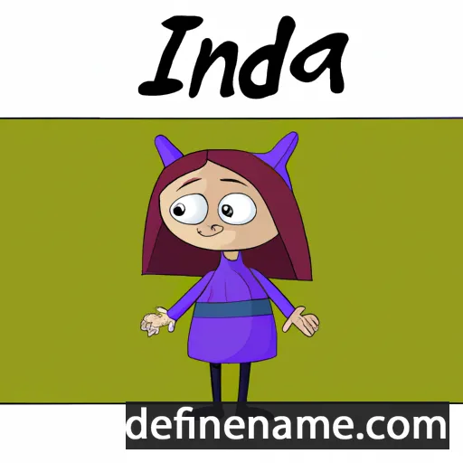 cartoon of the name Ingrīda