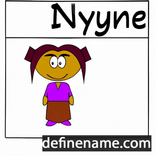 cartoon of the name Inyene