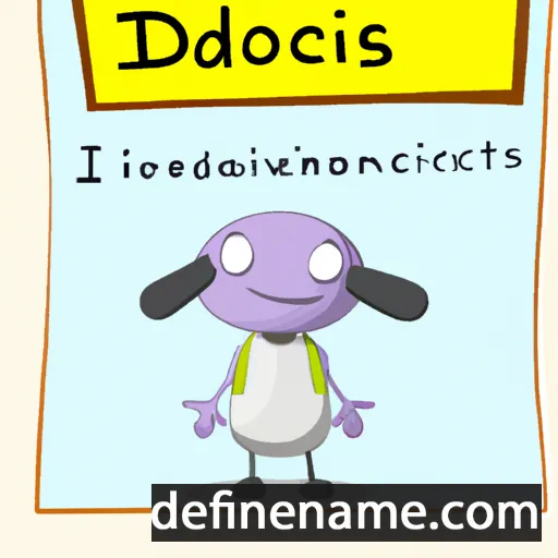 cartoon of the name Iodocus