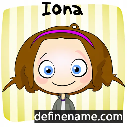 cartoon of the name Iona